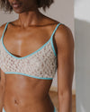 BASERANGE 25 Early Spring French Lace MUSIAL Bra/Panty Series BAS-BRMU-LA-SP25-UNDYED(TURQUOISE) UNDYED BRMU